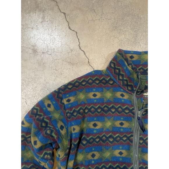 Vintage style Holiday Timberland Colorful Sherpa Fleece Size XL - Picture 5 of 6